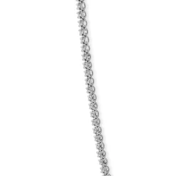 18 Karat Black Diamond Inline Tennis Necklace