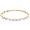 14 Karat Rose Gold Diamond Flex Cuff Bracelet