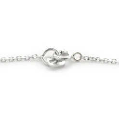 14 Karat White and Yellow Gold Diamond Circle Necklace