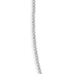 14 Karat White Gold 4 Prong Diamond Tennis Necklace
