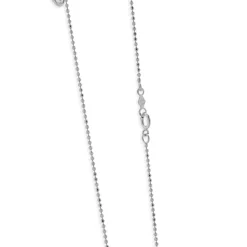 14 Karat White Gold Aquamarine Drop Station Necklace