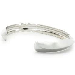 14 Karat White Gold Arrow Cuff Bracelet