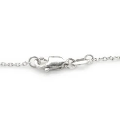 14 Karat White Gold Bezel Set Diamond Solitaire Necklace