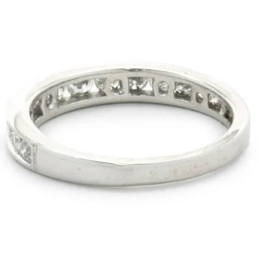 14 Karat White Gold Channel Set Diamond Band