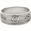 14 Karat White Gold Claddagh 7.50MM Band