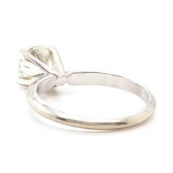 14 Karat White Gold 1.00ct Round Brilliant Cut Diamond Engagement Ring