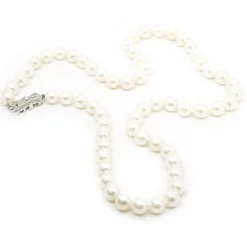 14 Karat White Gold Cultured Fresh Water Pearl Necklace