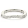 14 Karat White Gold Diamond Wave Band