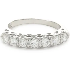 14 Karat White Gold Diamond Band