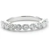 14 Karat White Gold Diamond Band