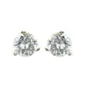 14 Karat White Gold Diamond Stud Earrings