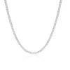 18 Karat White Gold Diamond Inline Tennis Necklace