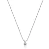 14 Karat White Gold Diamond Solitaire Necklace