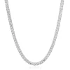 14 Karat White Gold Diamond Inline Tennis Necklace