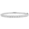 18 Karat White Gold Diamond Bangle Bracelet