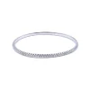 18 Karat White Gold Diamond Bangle Bracelet