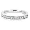 18 Karat White Gold Diamond Band