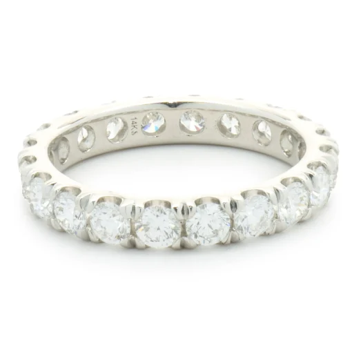 14 Karat White Gold Diamond Eternity Band