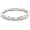 18 Karat White Gold Diamond Band