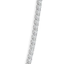 18 Karat White Gold Diamond Tennis Necklace
