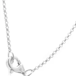 14 Karat White Gold Diamond Pear Shape Clusters By The Yard Necklace