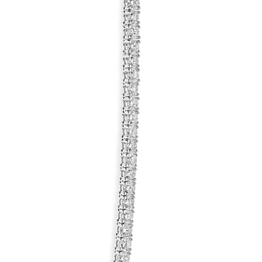 14 Karat White Gold Diamond Inline Tennis Necklace