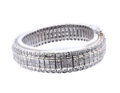 18 Karat White Gold Diamond Bracelet
