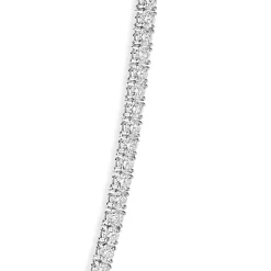 14 Karat White Gold Diamond Inline Tennis Necklace