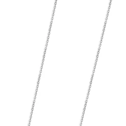 14 Karat White Gold Diamond Horseshoe Necklace