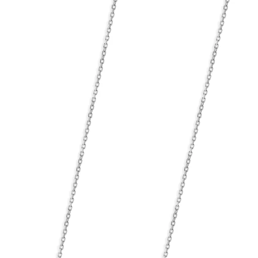 14 Karat White Gold Diamond Horseshoe Necklace