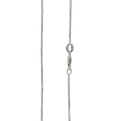 14 Karat White Gold Diamond Solitaire Necklace