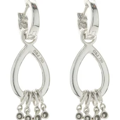 14 Karat White Gold Diamond Drop Earrings