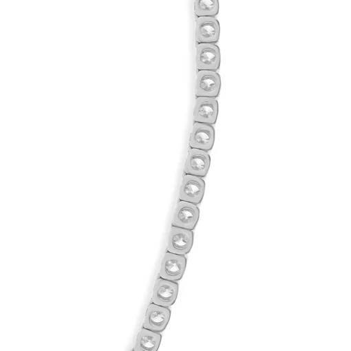 18 Karat White Gold Diamond Tennis Necklace