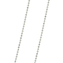 14 Karat White Gold Diamond “K” Necklace