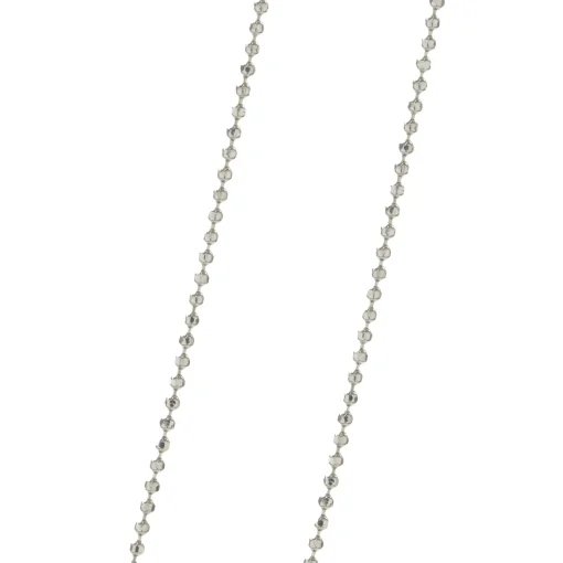 14 Karat White Gold Diamond “K” Necklace