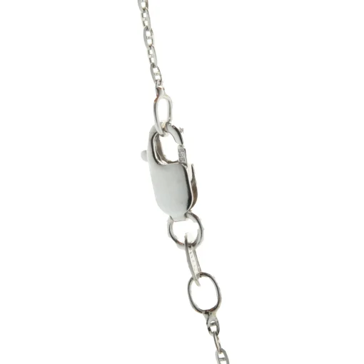 14 Karat White Gold Diamond Solitaire Necklace