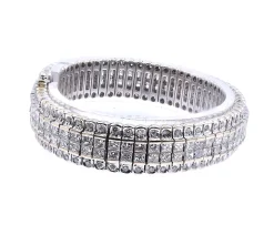 18 Karat White Gold Diamond Bracelet