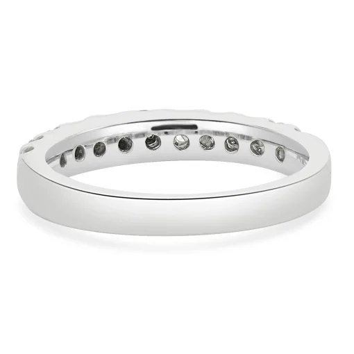 14 Karat White Gold Diamond Band