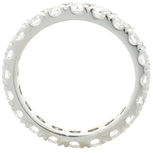 14 Karat White Gold Diamond Eternity Band