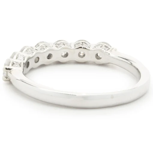 14 Karat White Gold Diamond Band