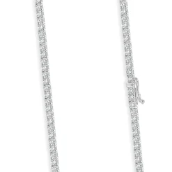 14 Karat White Gold Diamond Tennis Necklace
