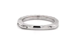 18 Karat White Gold Diamond Band with Adjustable Shank