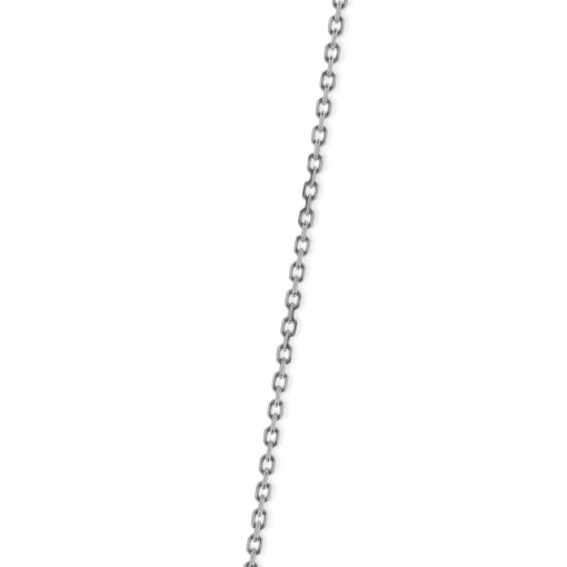 18 Karat White Gold Diamond Smile Necklace