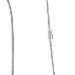 14 Karat White Gold Diamond Smile Necklace