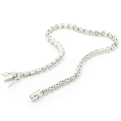 14 Karat White Gold Diamond Tennis Bracelet