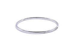 18 Karat White Gold Diamond Bangle Bracelet