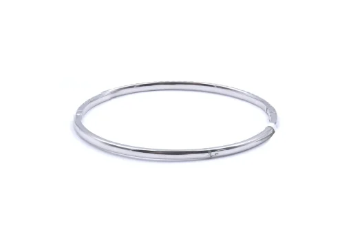 18 Karat White Gold Diamond Bangle Bracelet