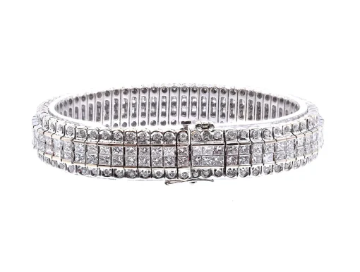 18 Karat White Gold Diamond Bracelet