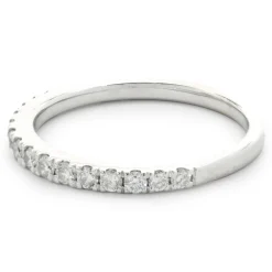14 Karat White Gold Diamond Band