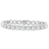 18 Karat White Gold GIA Certified Diamond Tennis Bracelet